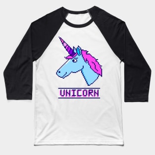 Pixel unicorn Baseball T-Shirt